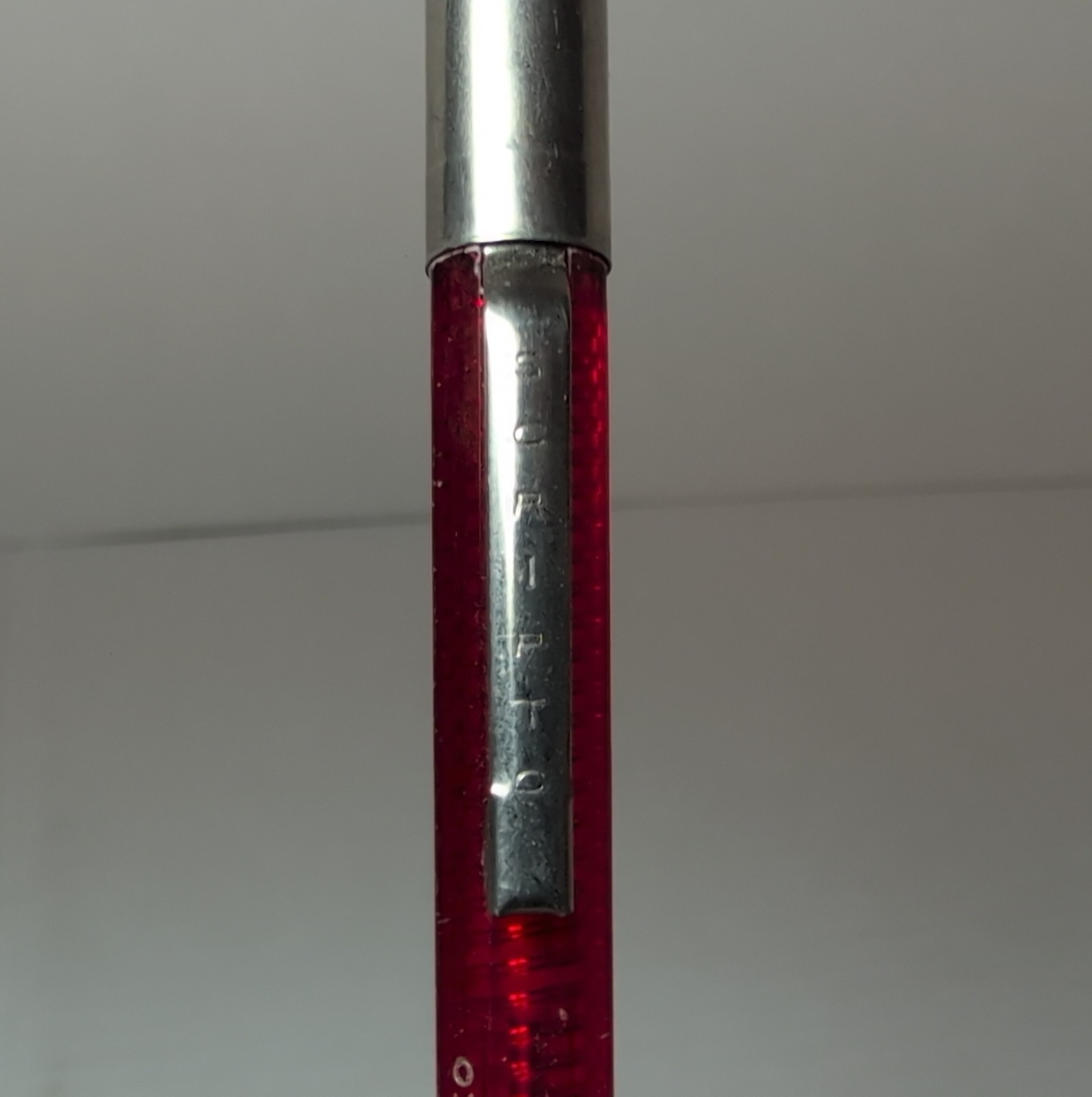 Vintage Scripto Classic K780 Mechanical Pencil Red Translucent Twist Up 1980’s