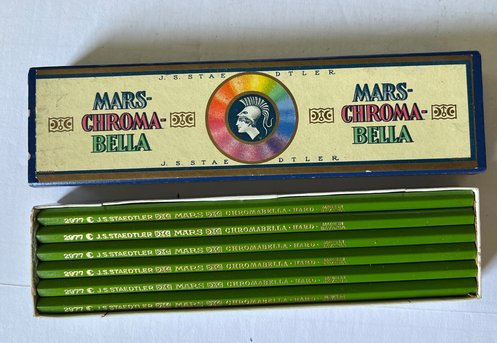 Vintage Mars Chroma Bella J.S. Staedtler NOS 12pk Sleeve USA