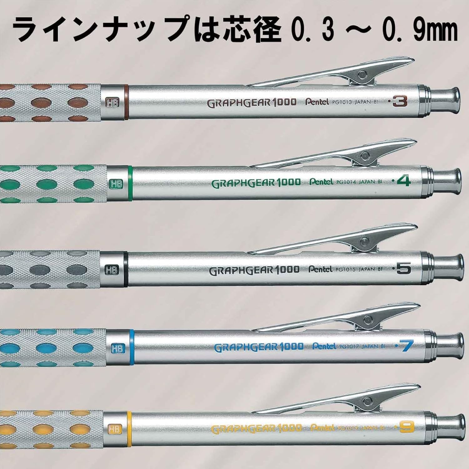 Graph Gear 1000 0.9mm Mechanical Drafting Pencil – Pack of 3