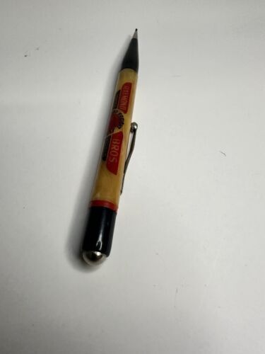 Antique Art Deco bakelite butterscotch multi color mechanical Advertising Pencil