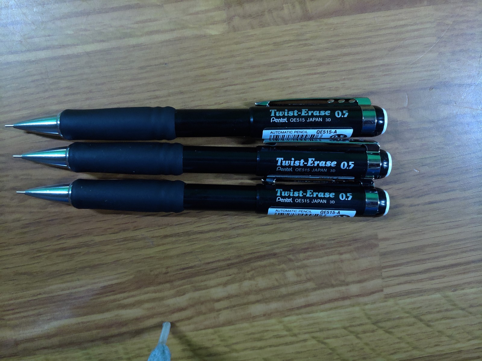 3 PENTEL Twist-Erase III Mechanical Pencils 0.5 mm FINE POINT .5mm