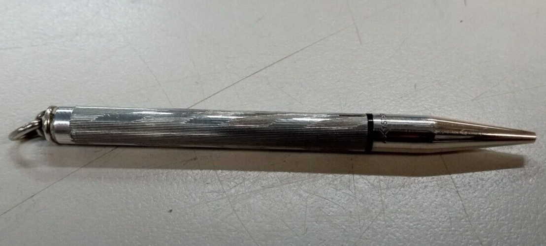 Vintage AXT 925 sterling silver small mechanical pencil PENDANT COLLECTORS USA