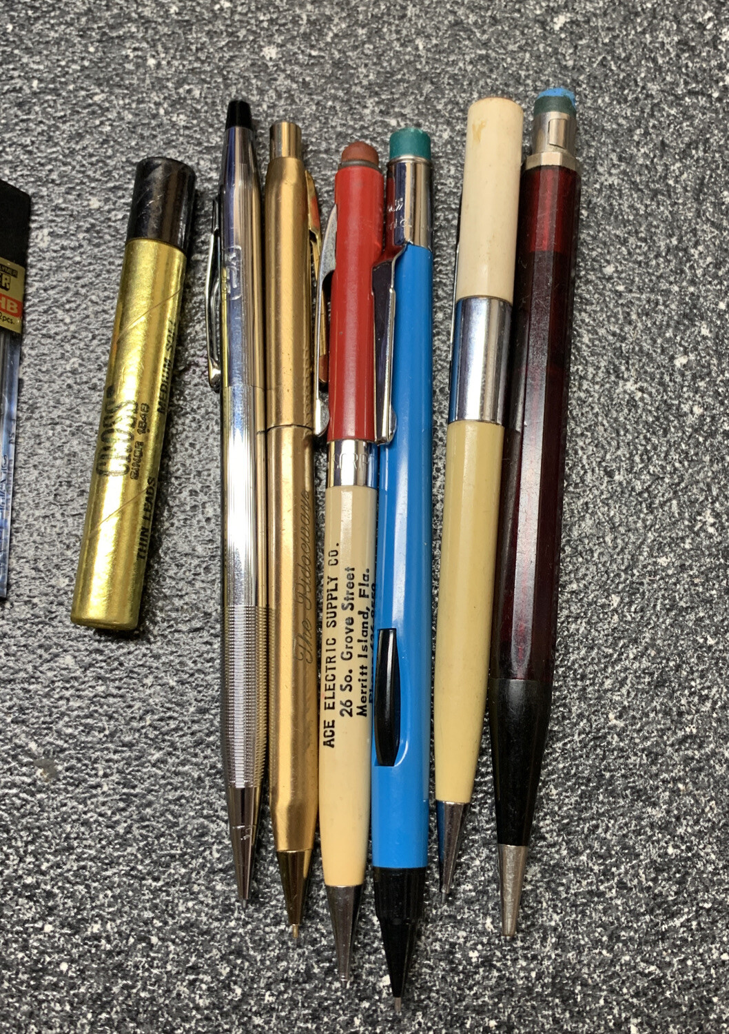 Vintage Mechanical Pencil Lot – Cross, Autopoint, Pentel, Scripto, Centennial