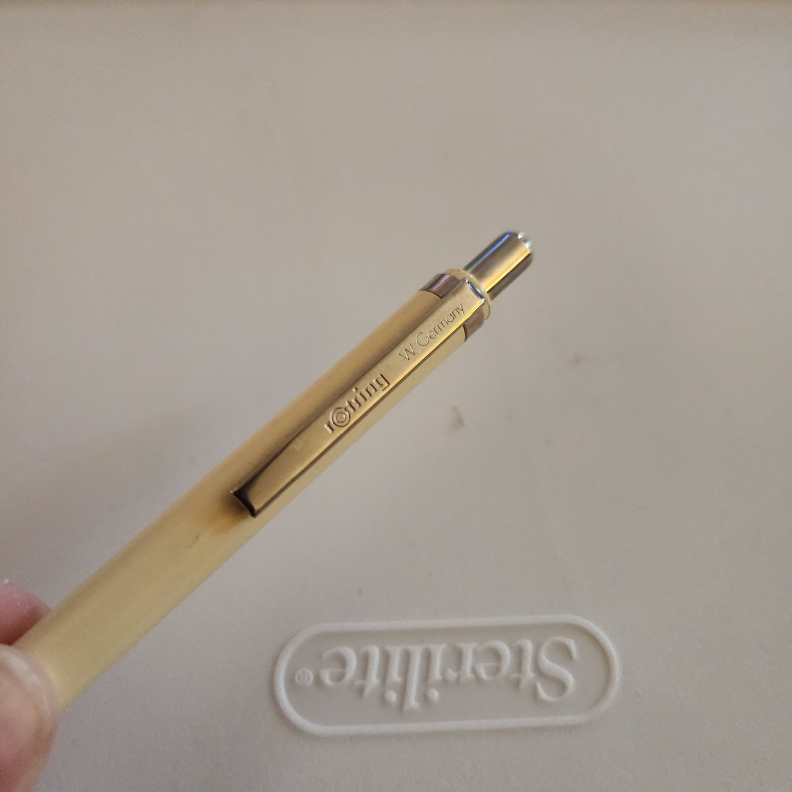 Vintage Rotring Tikky Special .5 Mechanical Pencil West Germany White Ivory
