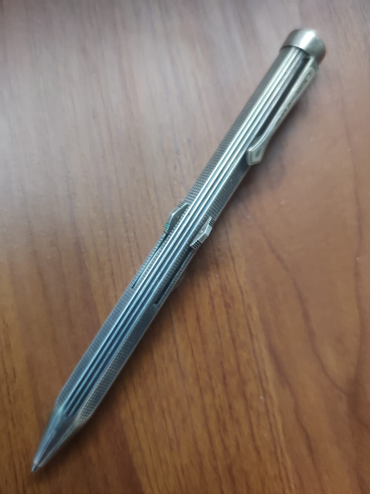 🔴CERIA 4 Colours Propelling Pencil for 1.18mm Refills, SILVER 935🔴 GE logo