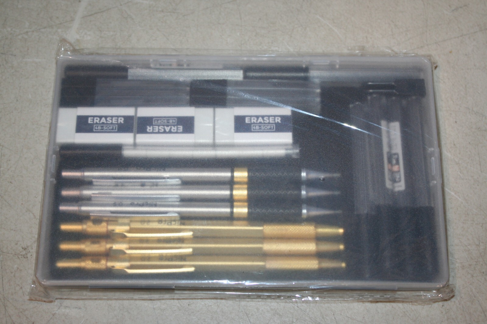 Nicpro Mechanical Pencils Set VI, 3 PCS Metal Drafting Pencil 0.5 ,0.7, & 0.9mm