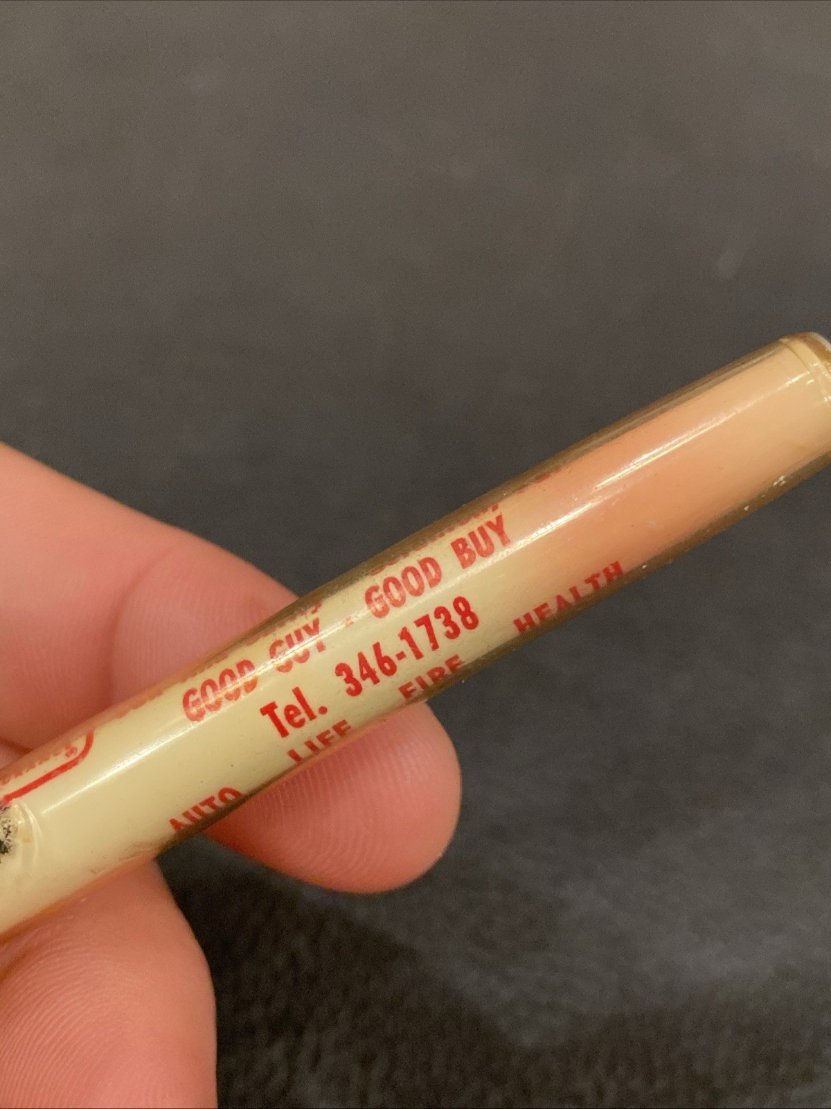 Vtg RITEOGRAPH PEN Advertising State Farm Insurance OAK & SALTRY SCRANTON PA