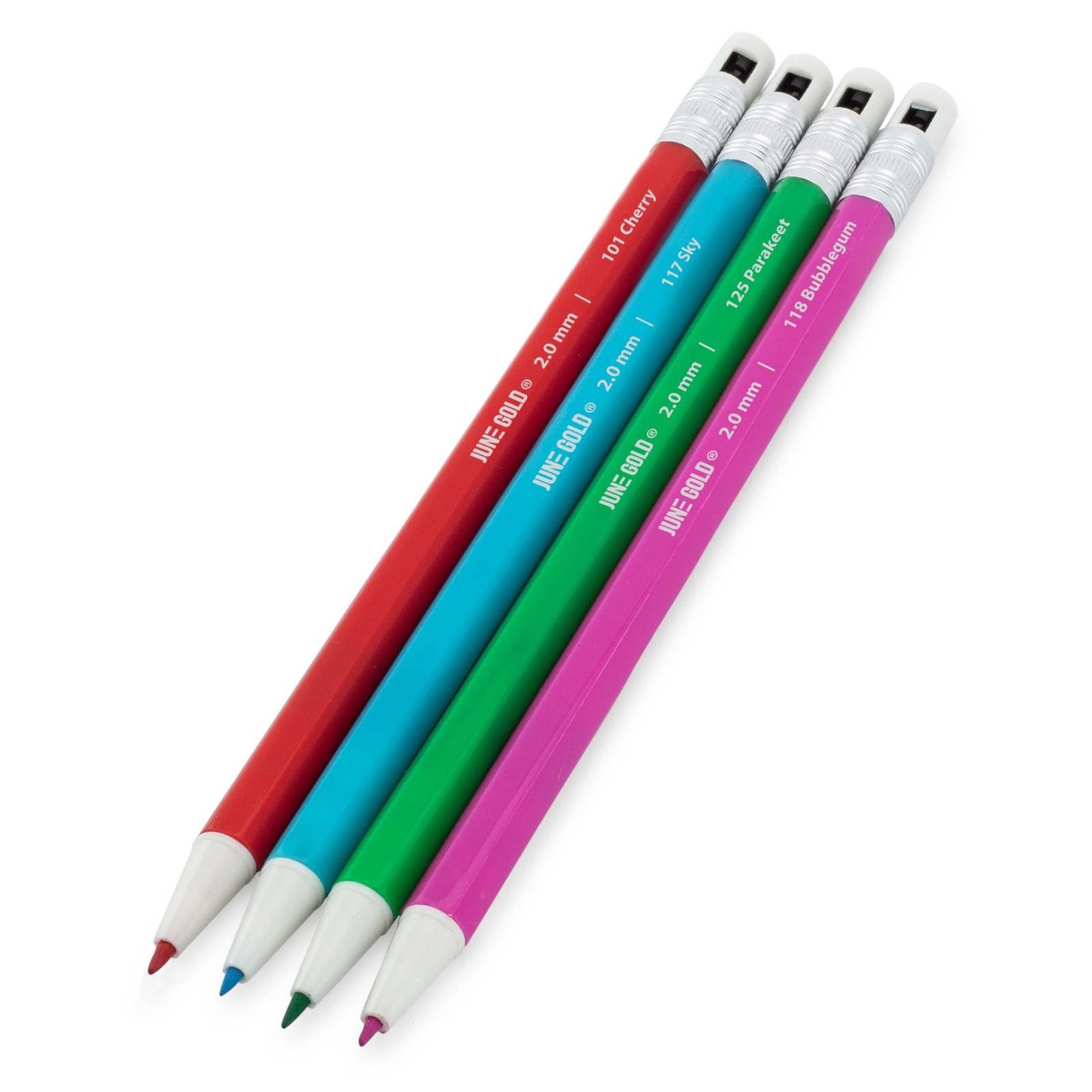 Assorted 36 Colored Mechanical Pencils 2.0mm with Extra Leads & Sharpeners