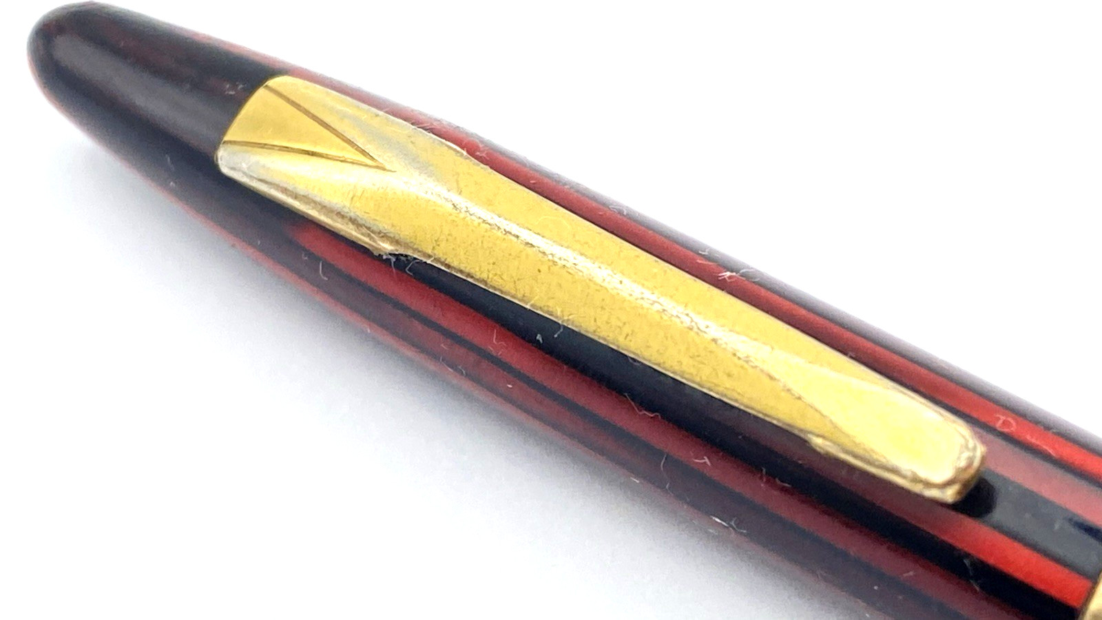 VINTAGE SHEAFFER LADY BALANCE MECHANICAL PENCIL IN CARMINE RED GOLD TRIM CANADA