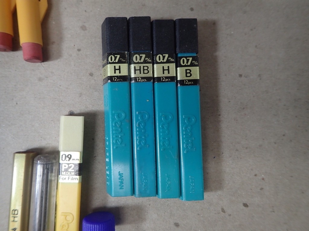 Large Lot Vintage Pencil Lead Holders, Mechanical Pencils & Eraser Pens