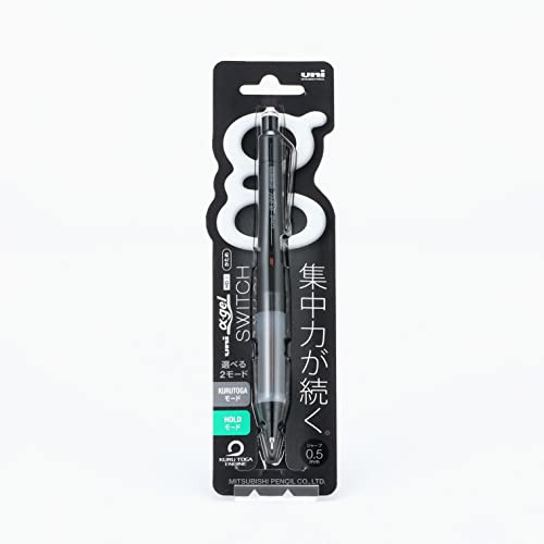 Uni Alpha Gel Switch Mechanical Pencil 0.5mm Kurutoga and Hold Mode