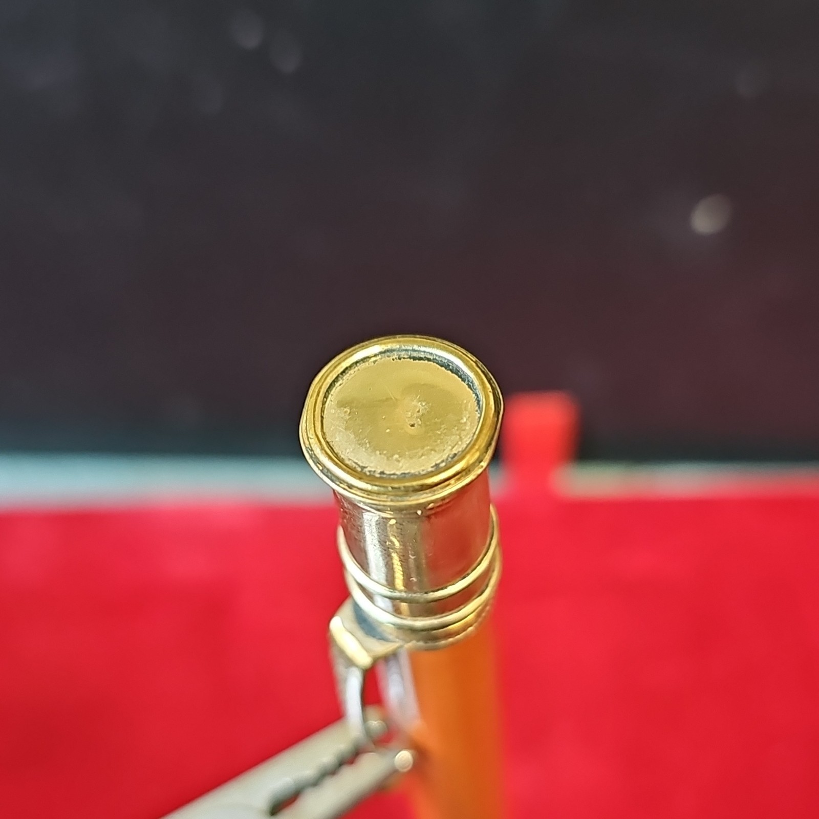 Vintage Parker Duofold “Big Red” Mechanical Pencil – Orange Lucky Curve – 1920s