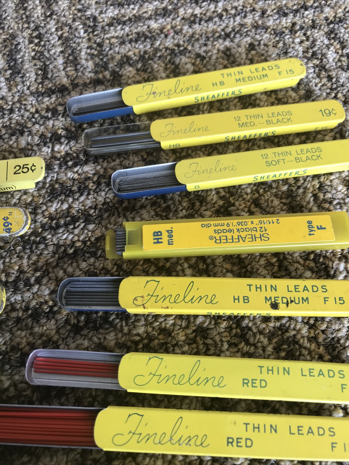 Lot Of Vintage Sheaffer Fineline Thin Leads Mixed