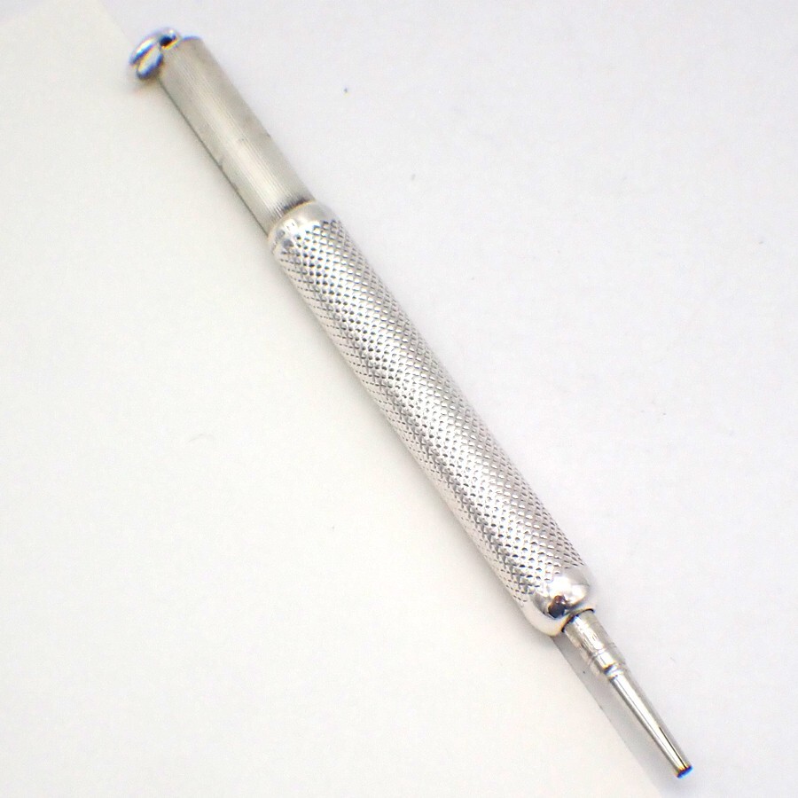 Retractable Pencil Sterling Silver Mono HK