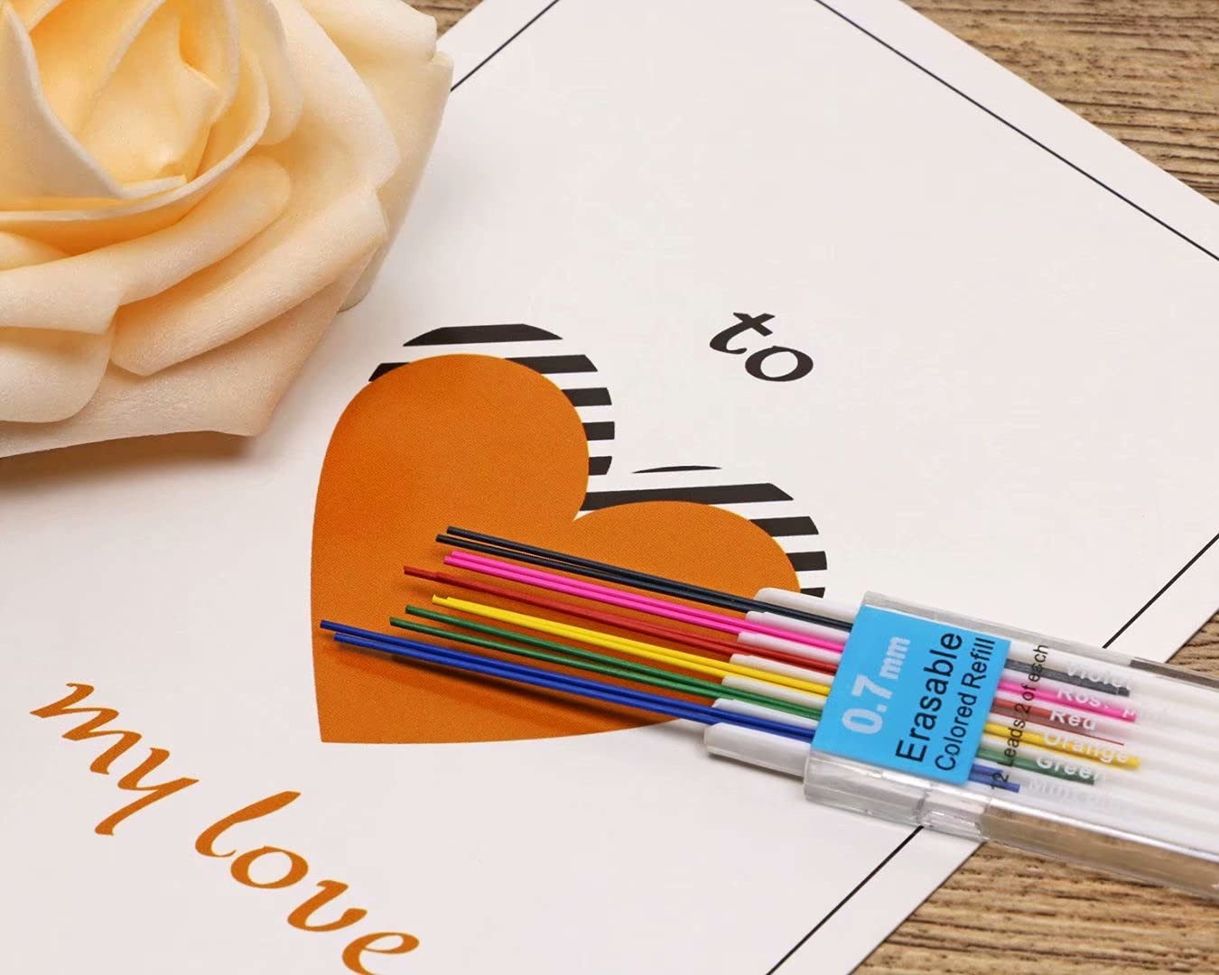 Erasable Colored Leads for Drawing Sketching Writing Taking Notes Adult Color…
