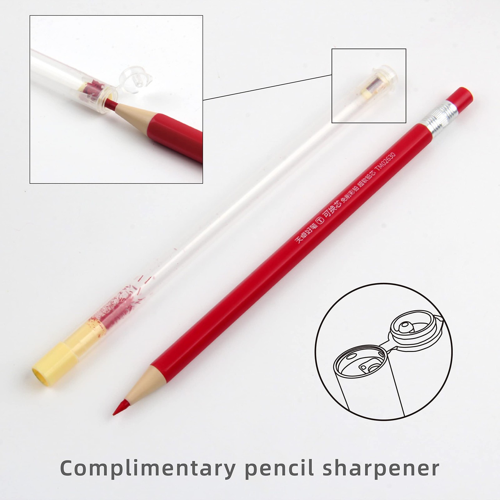 Techjob Colored Mechanical Pencil 2.6mm for Coloring and Drawing, Mechanical …