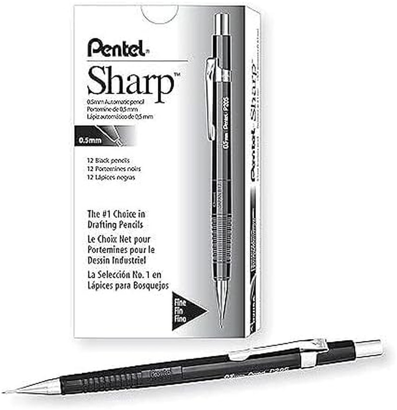 Sharp Mechanical Pencil, 0.5Mm, Black Barrel, 1 PENCIL (P205A)