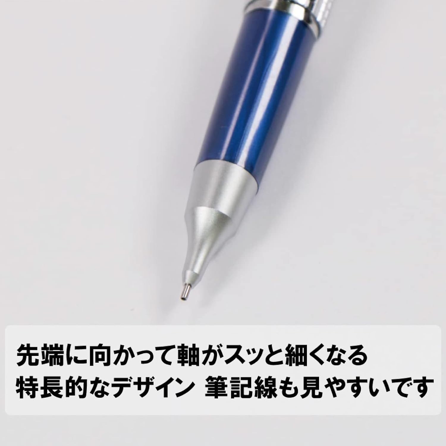 Blue Mechanical Pencil 0.5mm Refillable Lightweight Office Stationery