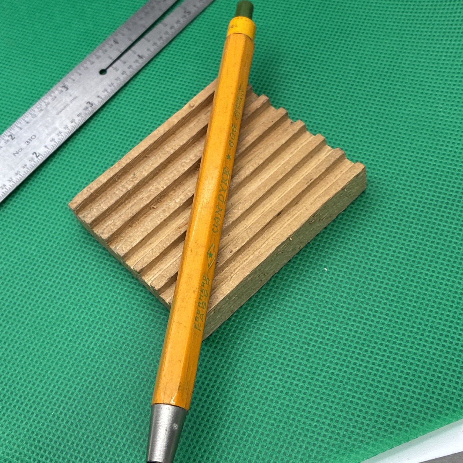 blue pusher EBERHARD FABER 606 ” VAN DYKE ” CHR MO LEADHOLDER pencil 2 mm Loc5