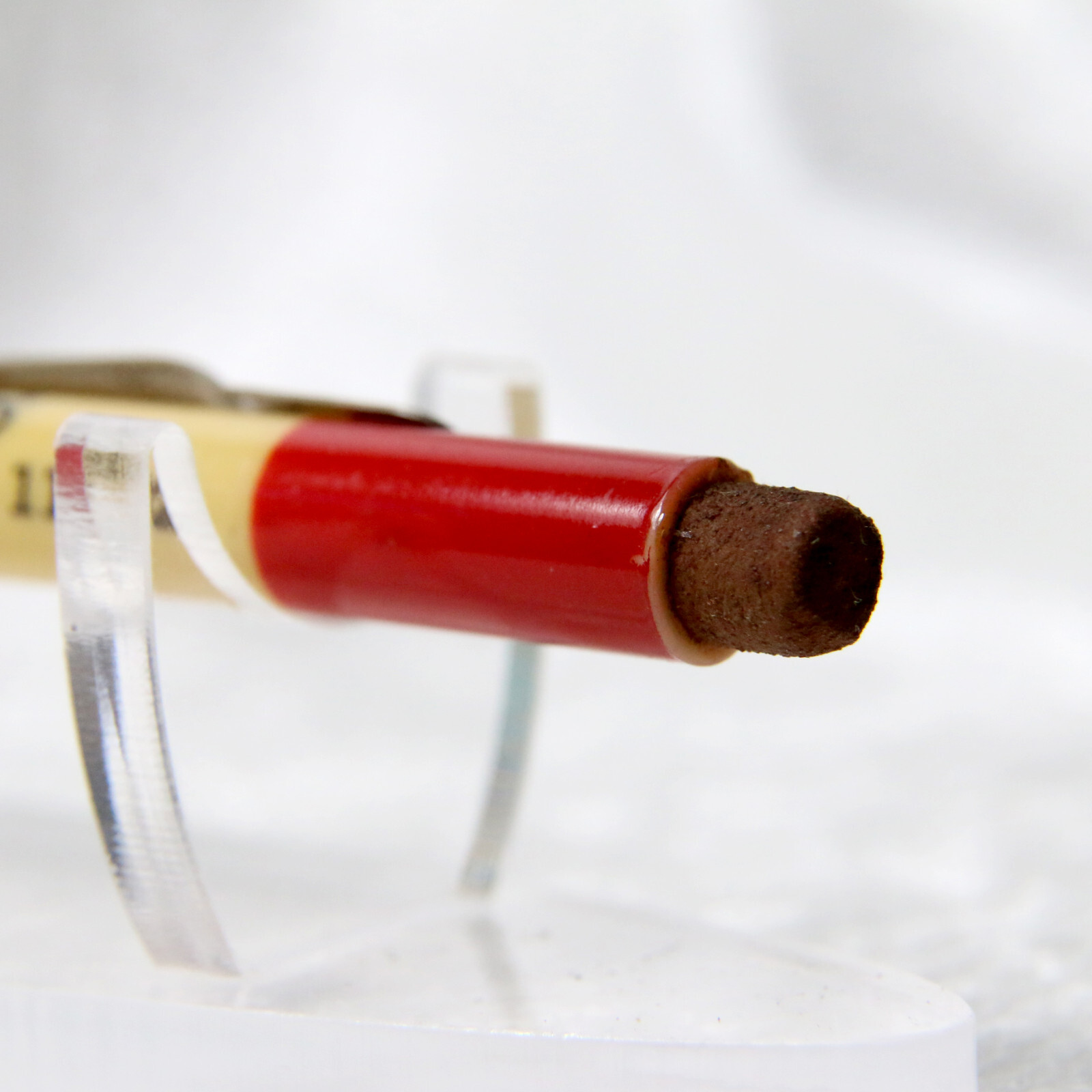 VTG 1930’s White & Red Celluloid Des Moines Iowa Advertising Mechanical Pencil
