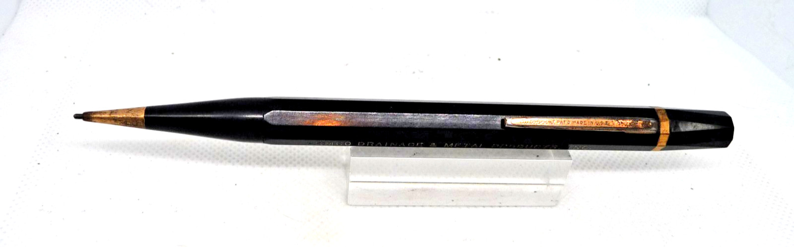 Autopoint Vintage Black and Gold Oversize pencil–l.l mm working