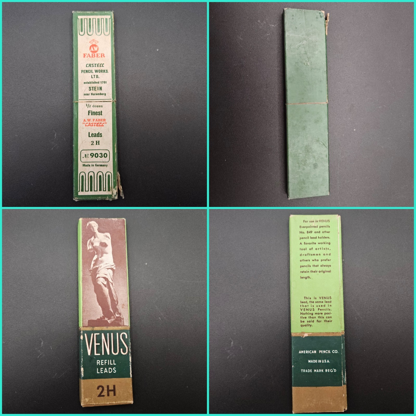 Vintage Mechanical Pencil Lead Eraser Lot Venus Faber Eversharp Kreisler Scripto