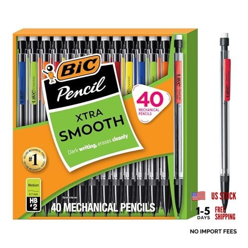 Xtra Smooth Mechanical Pencil with 0.7 40 Count (Pack of 1) Original Edition