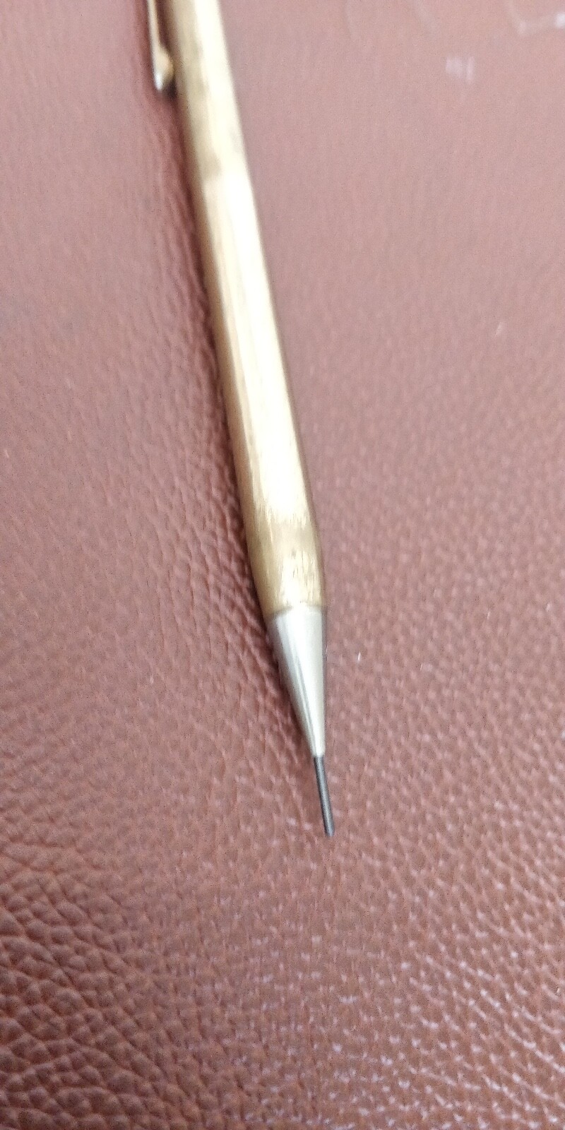 Vintage Gold Plated Mechanical Pencil Stamped Mascot USA
