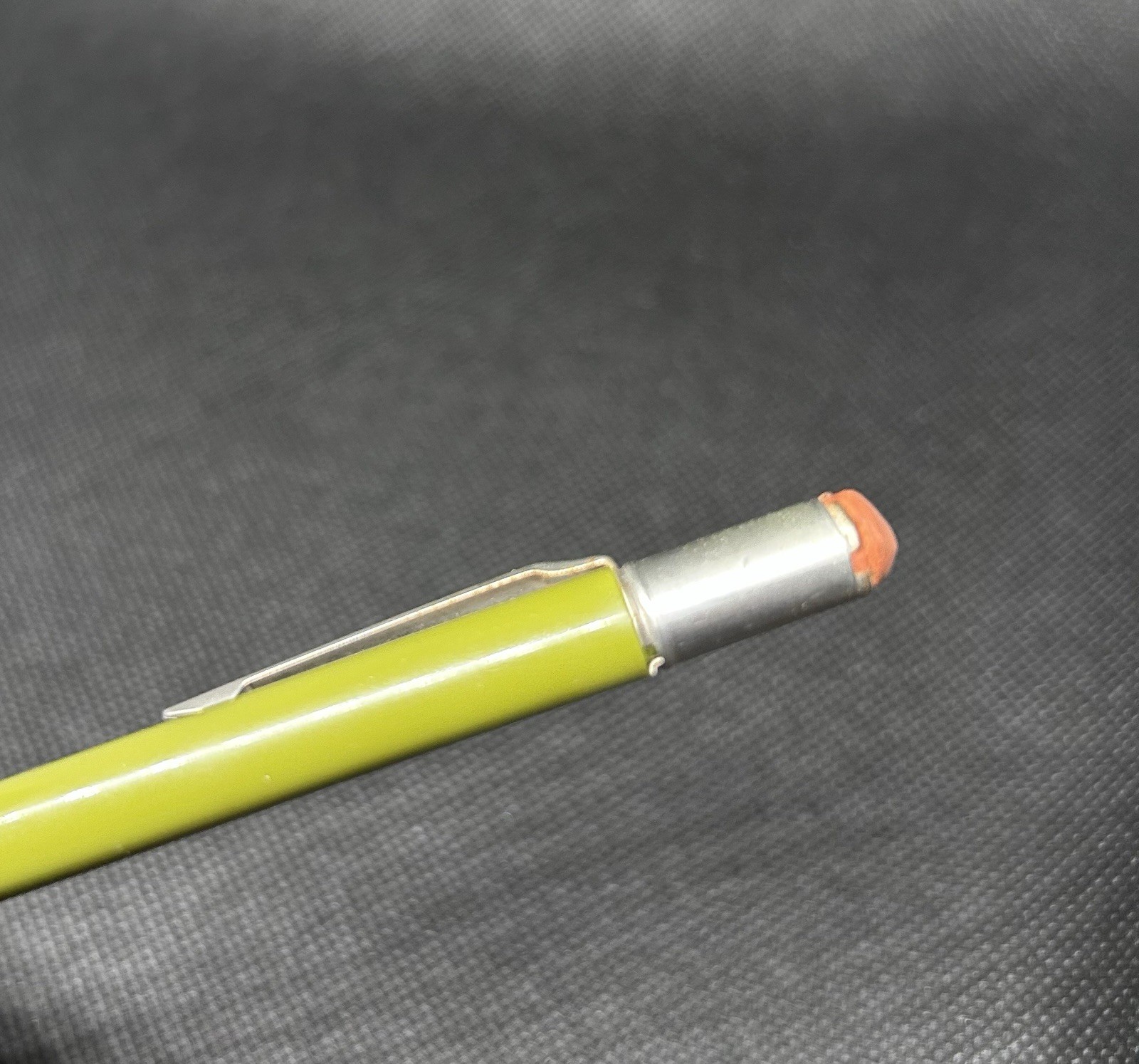 Vintage Autopoint Mechanical Pencil Lime Green Red Tip USA 5.5” For Parts/Repair