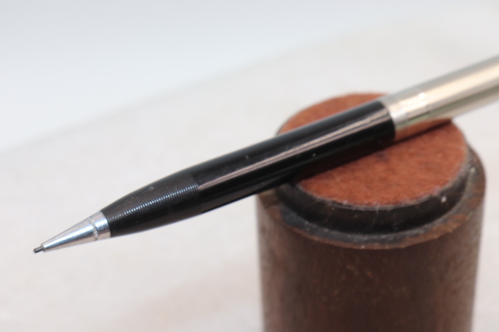 1937-1941 PARKER Stacked Coin Cap Mechanical Pencil Clear Cap Jewel