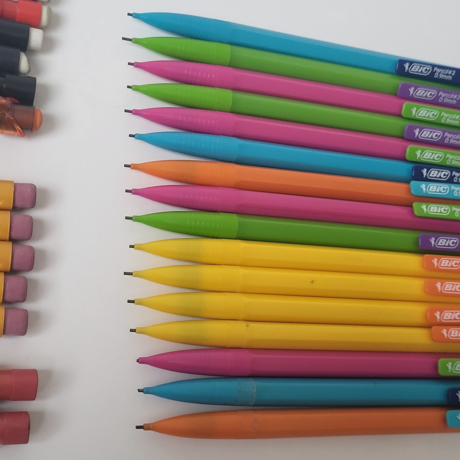Colorful Mixed Lot of 29 Mechanical Pencils Mostly Bic Paper Mate Sharpwriter