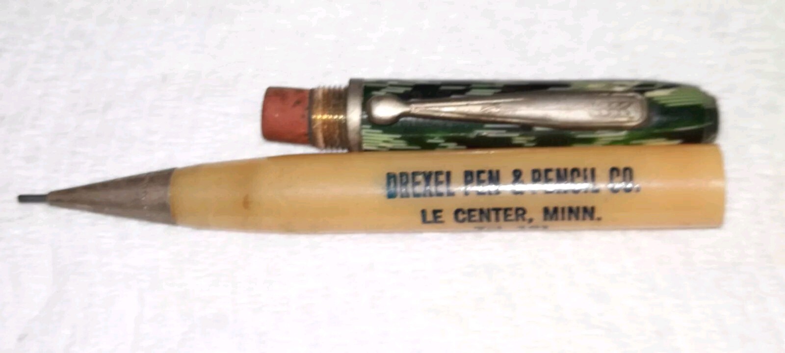 “DREXEL Pen & Pencil Co.*Le Center, Minn.*Tel. 121” Working Mech Pencil