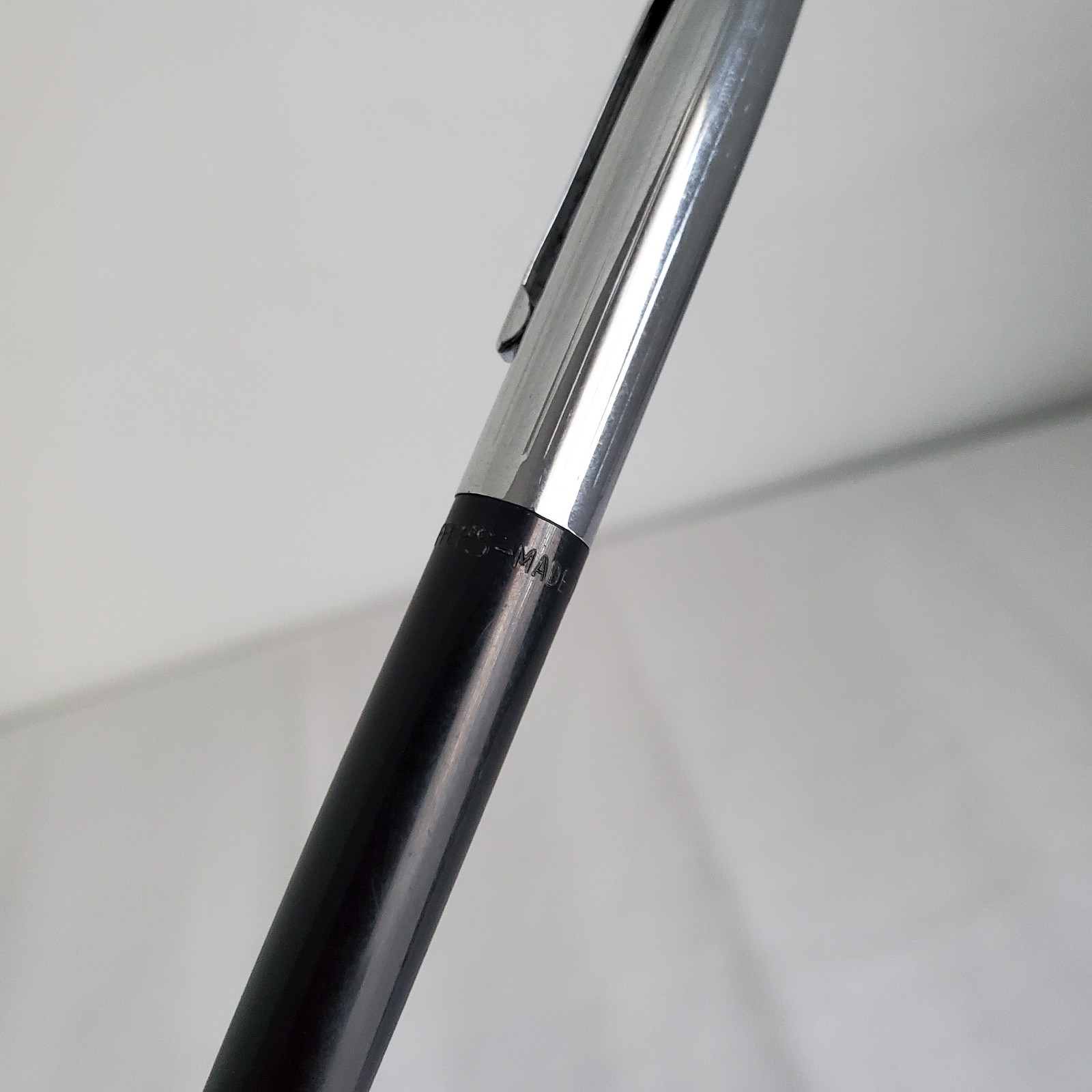 Vintage Scheffers Mechanical Twist Pencil Shiny Silver & Black .9mm