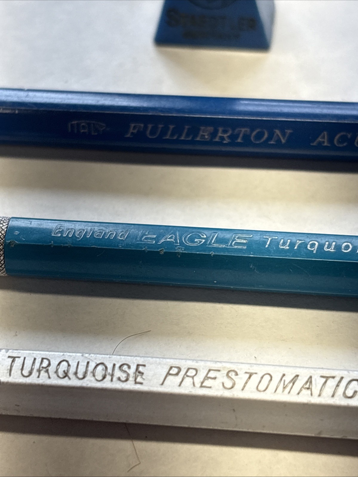 EAGLE Turquoise Prestomatic 3377, EAGLE Turquoise 10, Fullerton Acutron 1030.