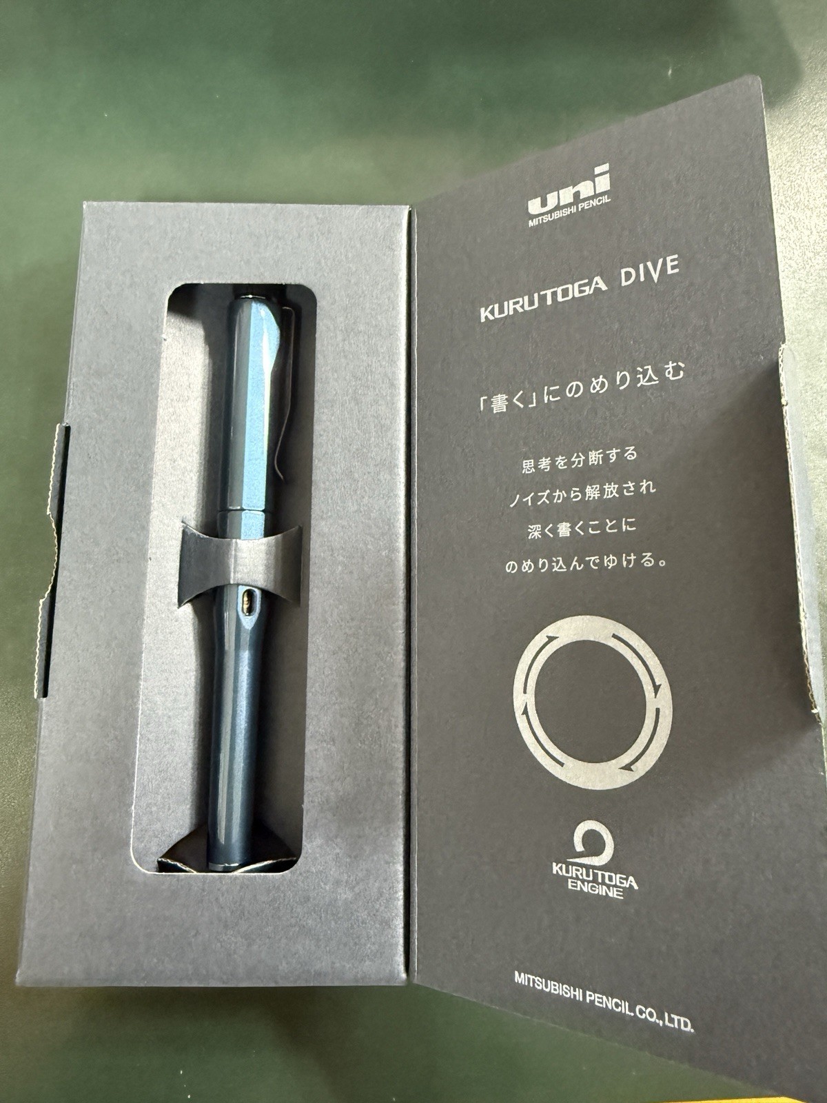 Kuru Toga Dive 0.5mm Mechanical Pencil M5-5000 “Abyss Blue” Uni Mitsubishi