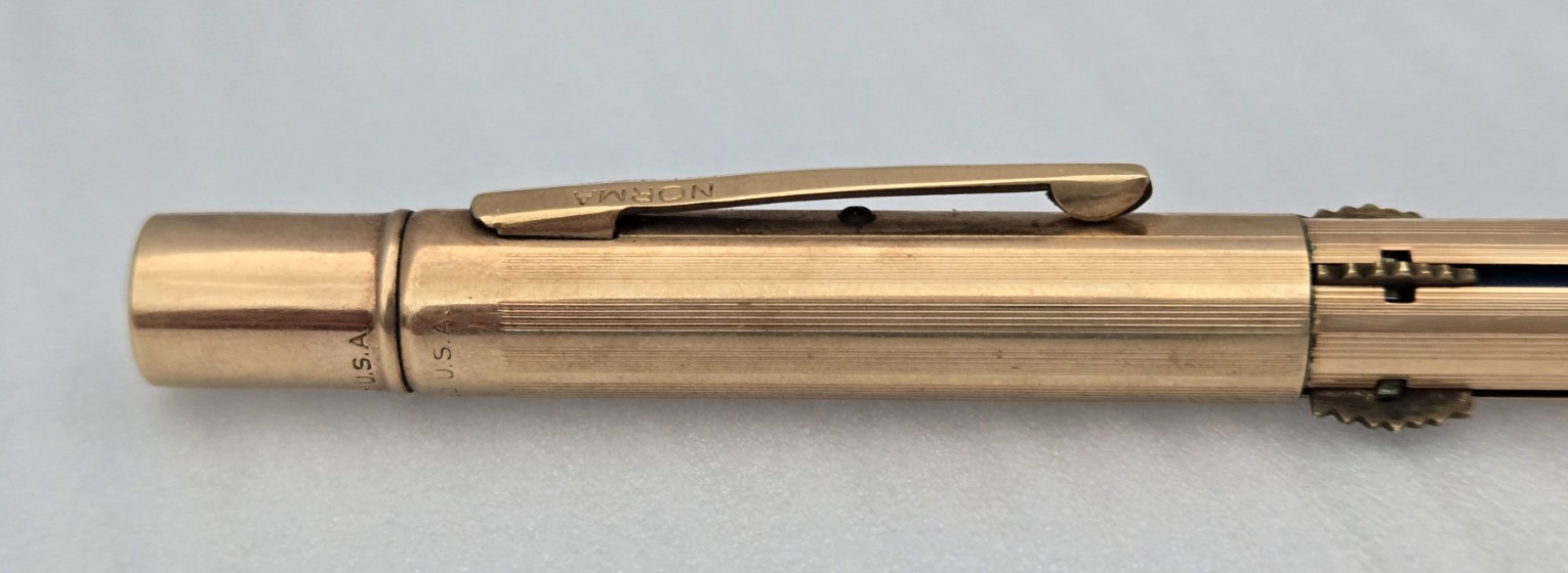 Vintage EVERSHARP 4 Color Mechanical Pencil 14K Gold Filled 1/10 Norma USA Work