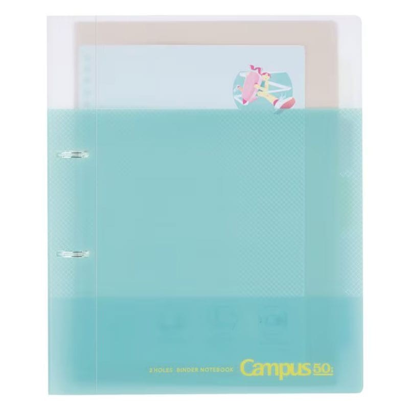 Kokuyo Campus A4 2-Hole Loose Leaf Binder 50th Anniv Light Blue