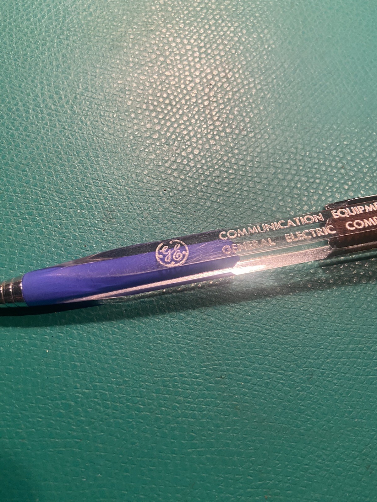 Vintage General Electric Communication Equipment Mechanical Pencil Square Clear