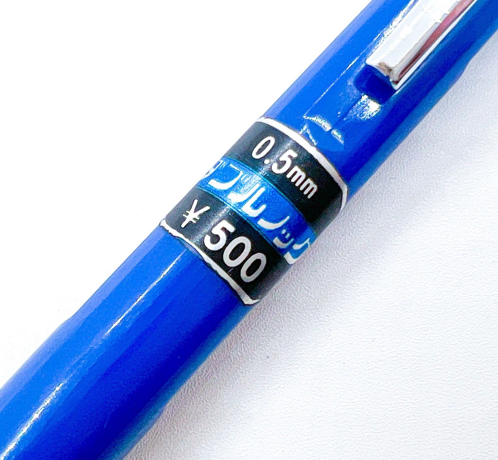 NOS Platinum Double Push Knock Mechanical Pencil Retractable Side Click Blue