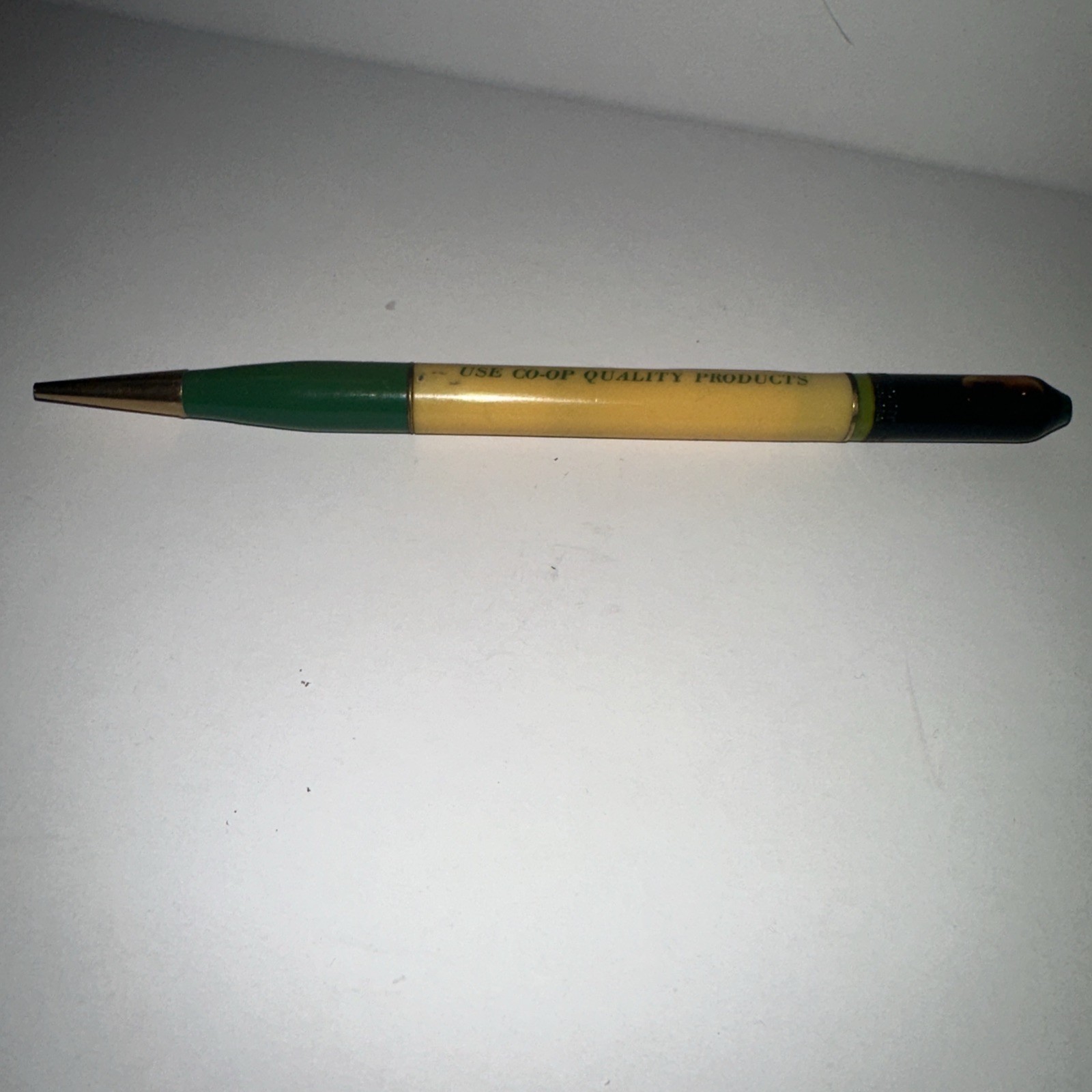 Vintage Ritepoint Mechanical Pencil Oil Cap Peace & Security Through Cooperation