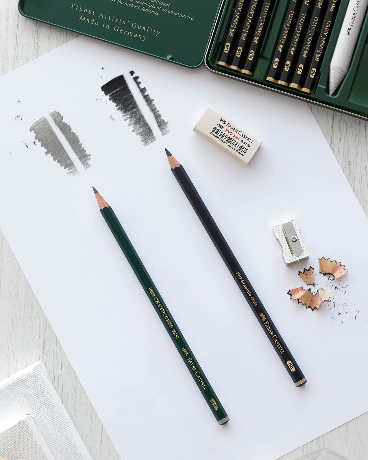 Faber-Castell Pitt Graphite Matte Pencil 1 Count (Pack of 6), Multiple color