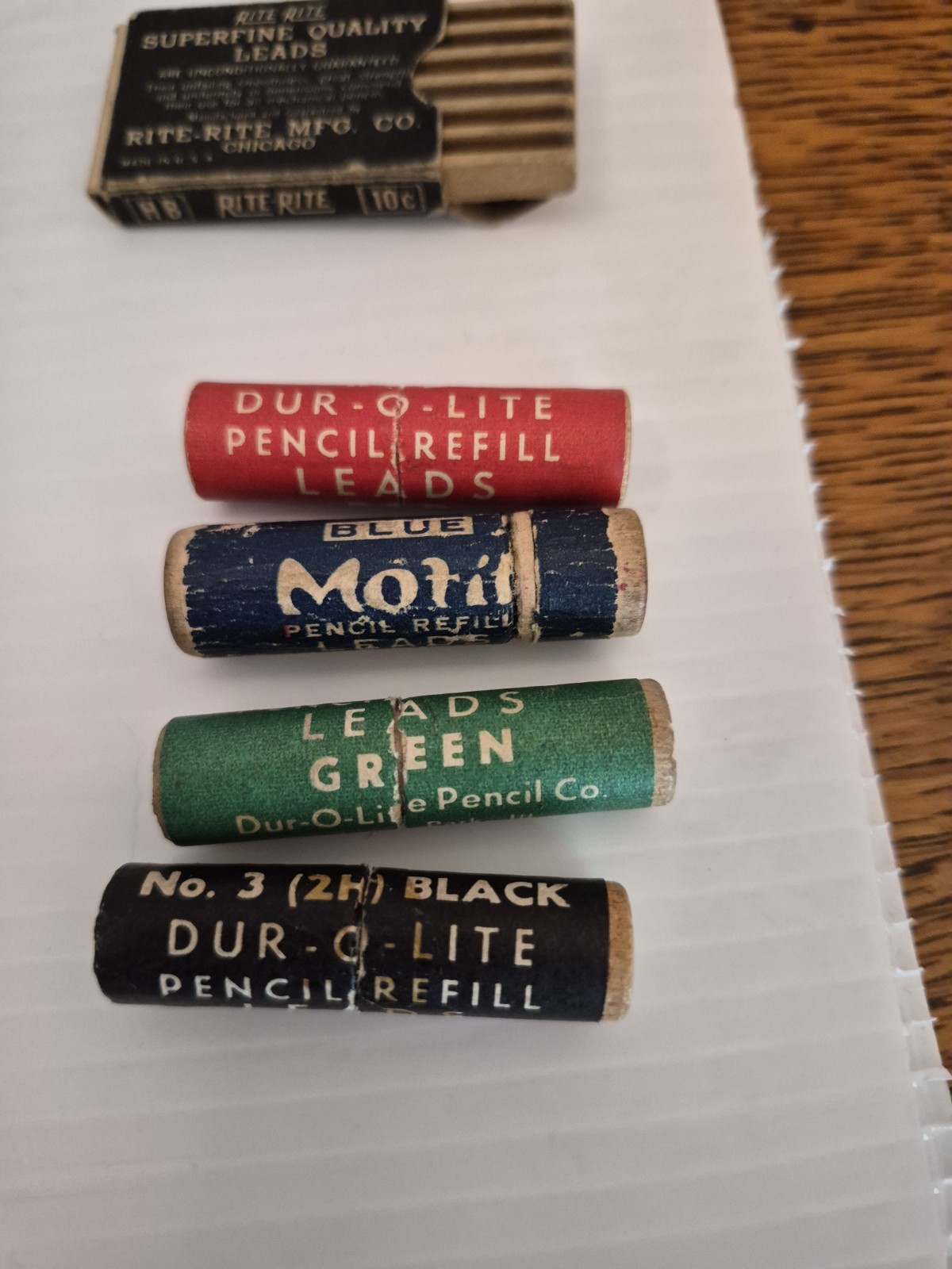 Vintage Lot Of Mechanical Pencils, Shaffer Replacement Lead And Erasers