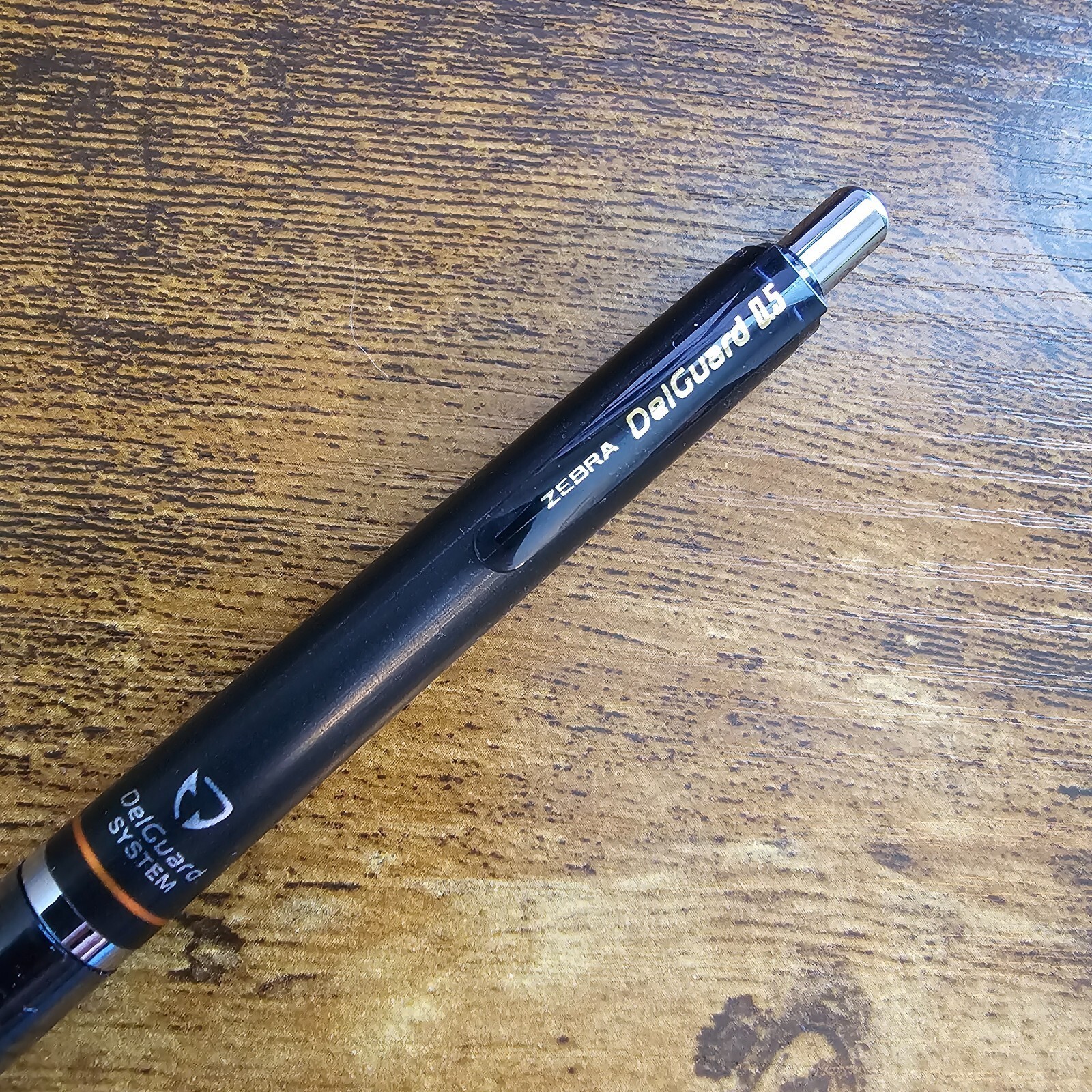 Zebra Pen DelGuard mechanical pencil with a black barrel