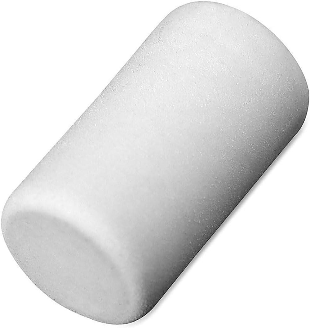 Large White Erasers 15 Count Pack with Metal Holder for Mechanical Pencils
