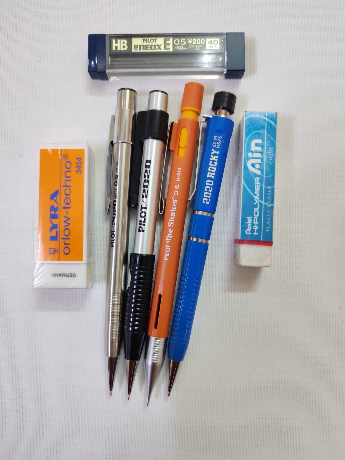 4 Nos Mechanical Pencels Vtg Nos Pilot /H515/ROCKY H525/ST/SHAKER 2020