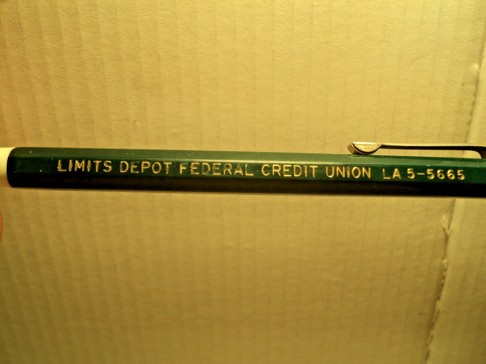 Vintage Durolite Mechanical Pencil Limits Depot Federal Credit 5-5/8″ Long USA