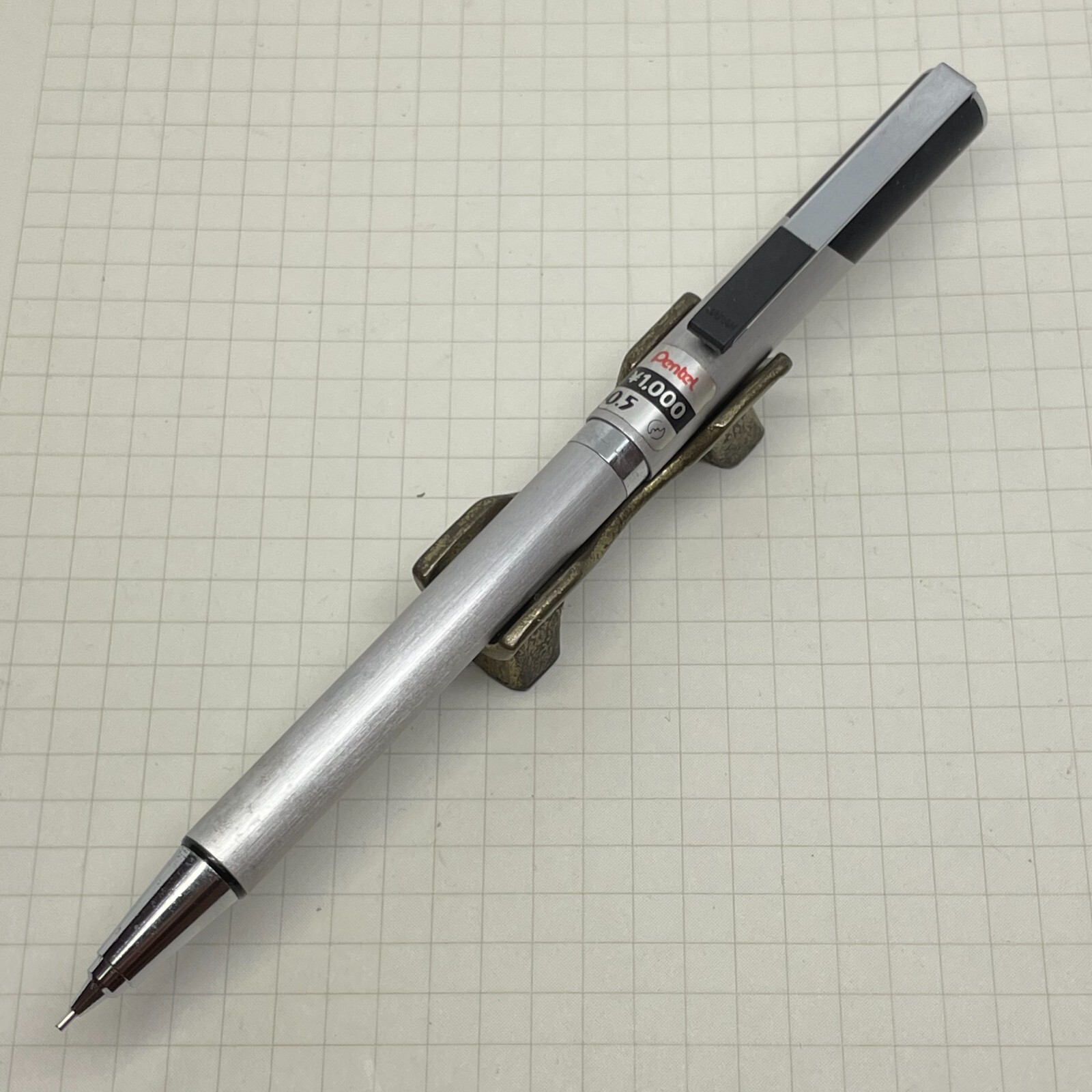 260b Pentel Mechanical Pencil Adonized Aluminum Barrel P125 NOS Made in Japan