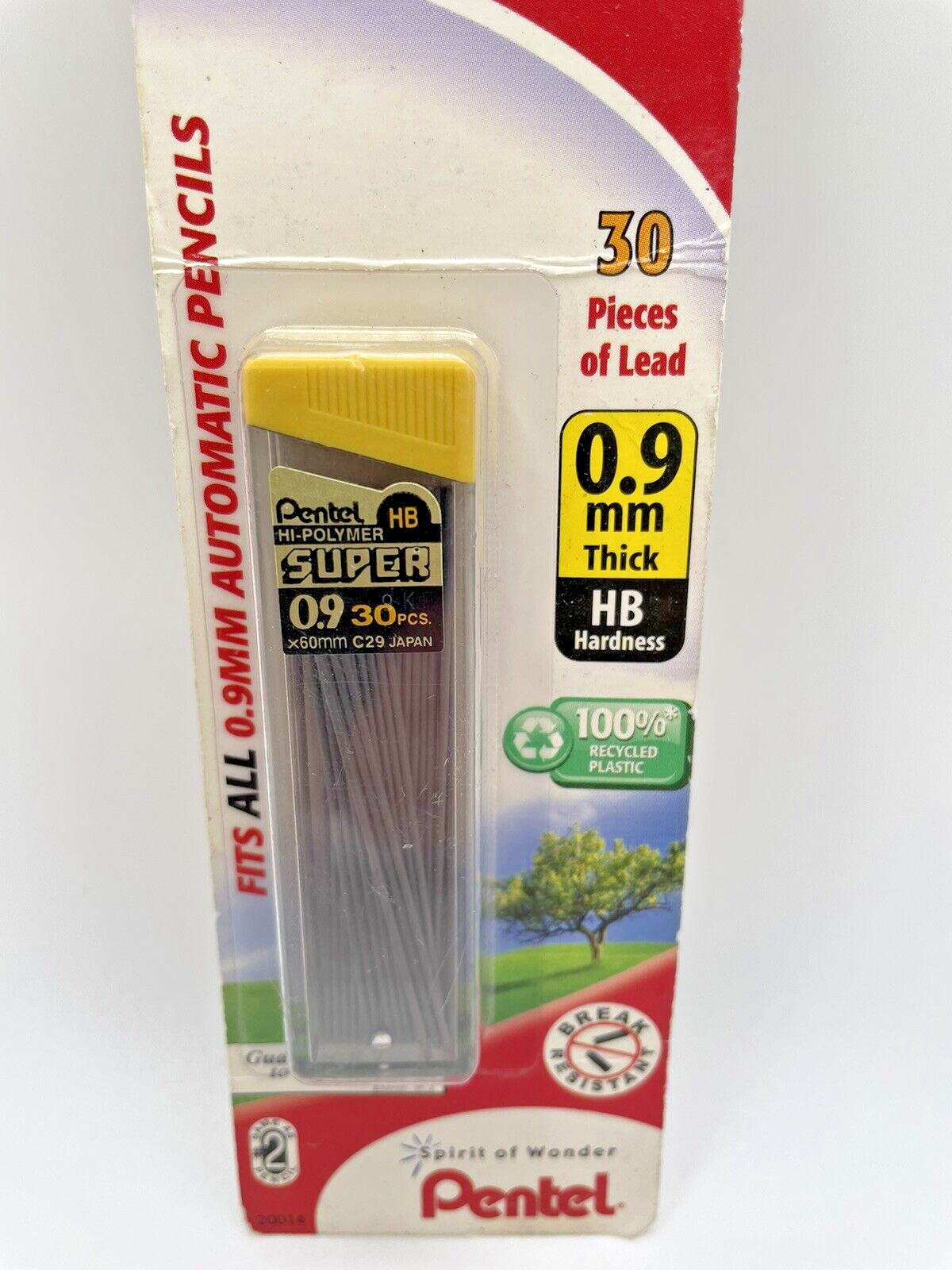 Pentel Hi Polymer HB Mechanical Pencil Lead Lot of 8 Tubes 0.5 0.7 0.9mm