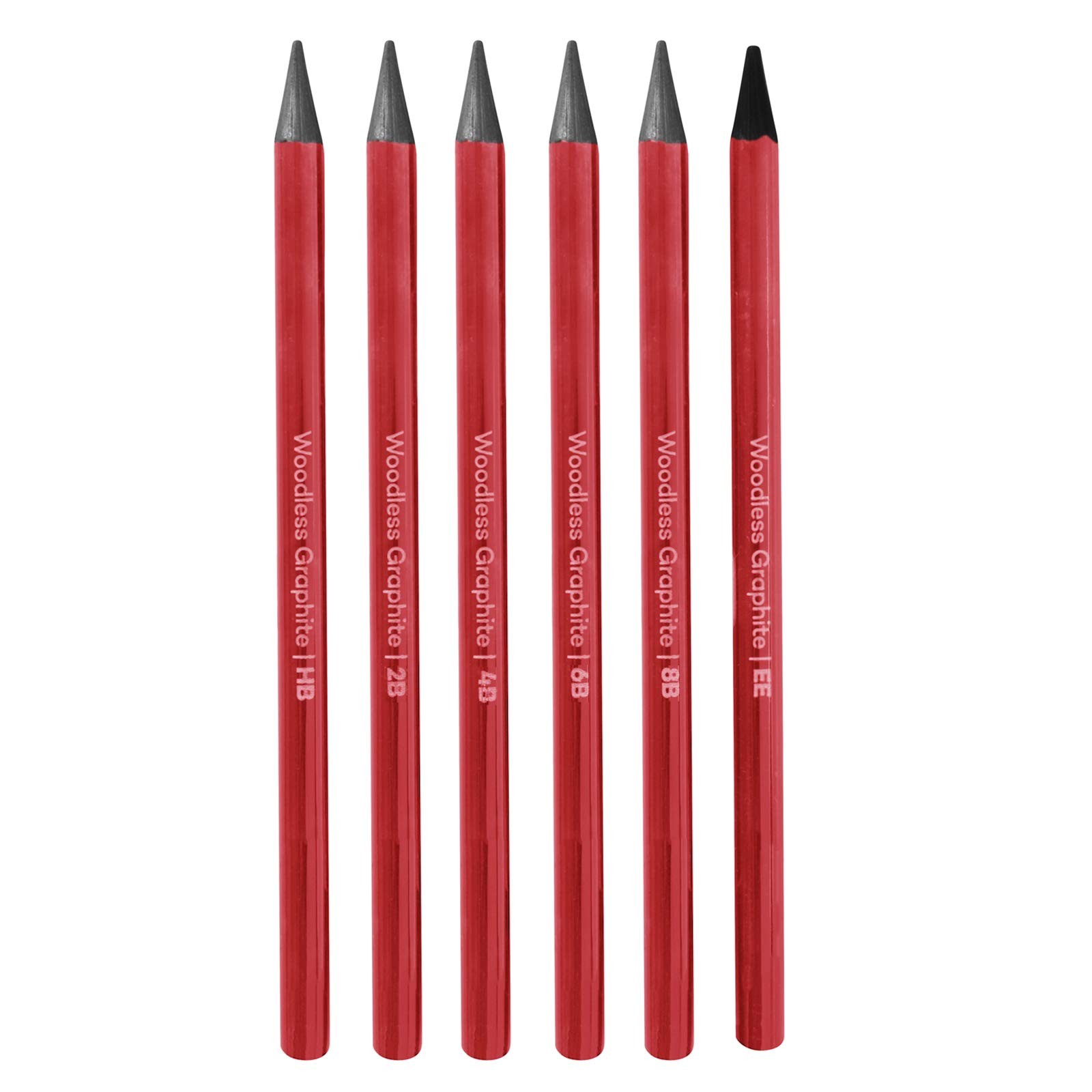 ITODA Professional Charcoal Pencils Drawing Set, 1 Count (Pack of 6), 6 PCS