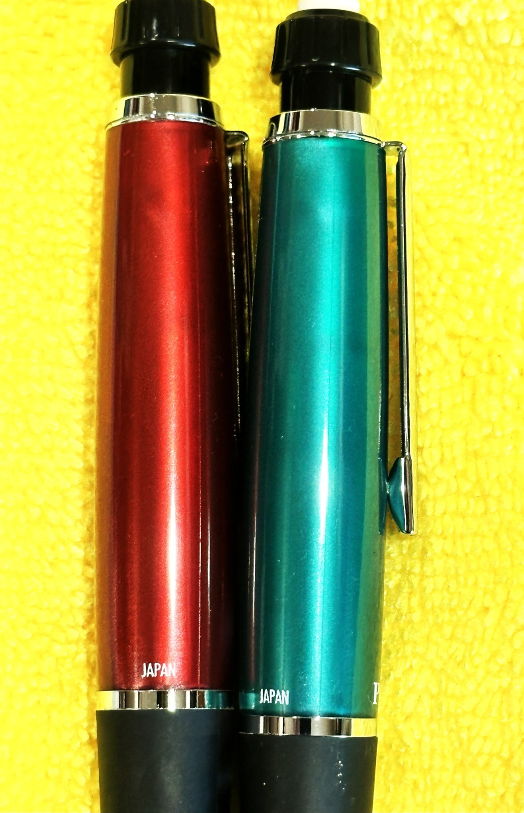 Paper Mate PhD Pencils .5mm Rare Forrest Green, Cherry Red